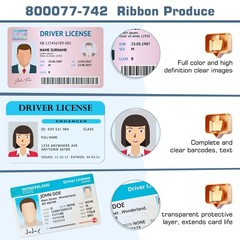 800077-742 YMCKO Ribbon, 3 inches x 3 x 7 inches, Multi-color