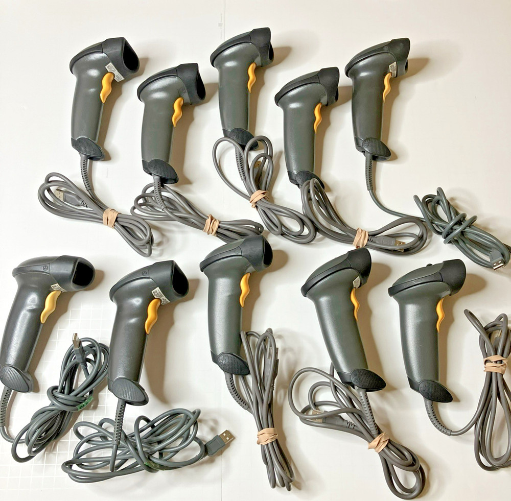 Lot of 10 Zebra Symbol LS2208 USB Barcode Scanners w/ Cables Tested