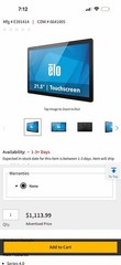 New Elo I-Series 4 21.5 Android All-in-One Touchscreen POS System W/ Mount