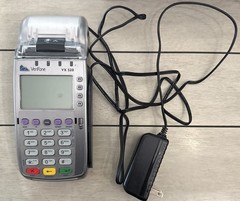 Verifone VX 520 Credit Card Terminal POS Machine Tested Working w/ Power Supply