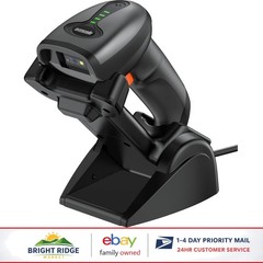 Rechargeable Barcode Scanner with Bluetooth Connectivity and Shock Protection