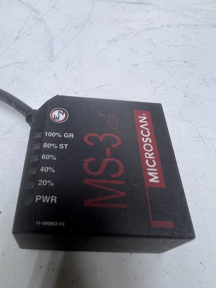 Microscan MS-3 Fixed Mount Laser Barcode Scanner FIS-0003-0164G