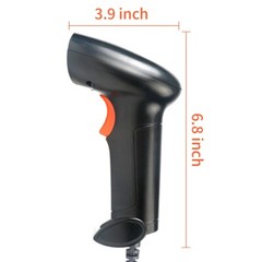 Automatic Wired Laser 1D Barcode Scanner Gun Handheld Bar Code Reader