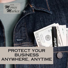 Lightweight Counterfeit Detector Pens – 30 Count Money Marker with Chisel Tip