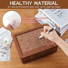 $10000 Cash Vault Wooden Savings Box Cash Saver Money Saving Challenge Coin