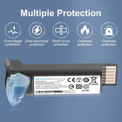 2-Pack DS2278 Scanner Batteries, for Zebra DS22 BT-000317-01 DS22 DS2208 CR22…