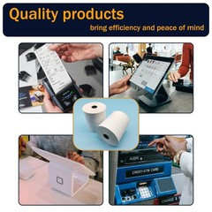 (50 Rolls) 2 1/4 x 85 Thermal Paper Rolls, BPA Free Thermal Receipt Paper Rolls,
