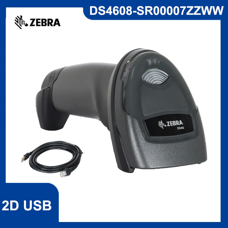 New Zebra DS4608-SR00007ZZWW 1D 2D Handheld Barcode Scanner USB Cable Included
