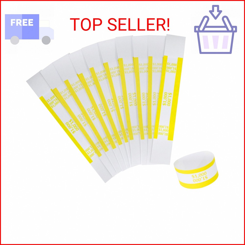 Y essential Currency Straps â€“ Bill Wrappers, Money Bands to Organize Bills, AB