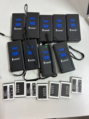 LOT of 9- Eyoyo Bluetooth Mini Barcode Scanner Wireless CCD Handheld w/Batteries
