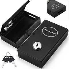 Reallnaive 1 Pack Metal Box for Gamblers Pocket Sized Winner Bank Casino Cash Bo