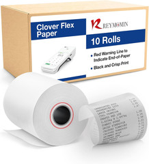 Clover Flex Paper Rolls – 10 Rolls – 2 1/4&rsquo;’ X 50’- 48 GSM – Clover Flex Receipt