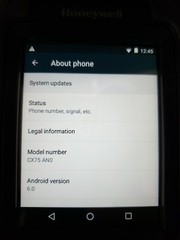 Intermec Honeywell CK75 CK75AA6MN00A6400 Android 6.0 ITE EX25 Barcode Scanner
