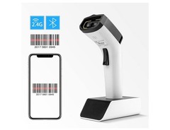 NETUM Fashionable Bluetooth Wireless 1D Barcode Scanner White DS5000