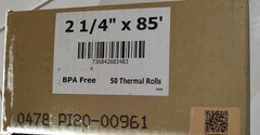PosPaperRoll 883712 Thermal Paper Rolls 2 1/4 x 85 – 50 Rolls