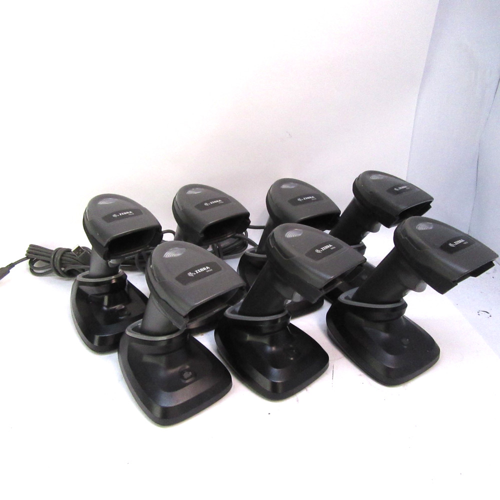 LOT-7 Zebra DS2278 Wireless Handheld Barcode Scanner w/ Charging Cradle T12-D14