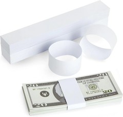 300 Pack Money Bands for Cash Self-Adhesive Currency Straps Bill Wrappers