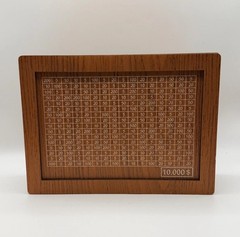 Wooden Piggy Banks Dollar Cash Boxes Reusable Assembled Cash Box