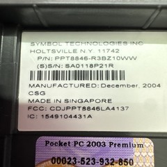 Symbol PPT8800 Pocket PC Rugged Barcode Scanner With Cradle Charger – Tested