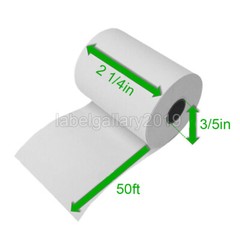 100 Rolls 2 1/4 x 50&prime; Thermal Paper Credit Card Cash Register POS Receipt Paper