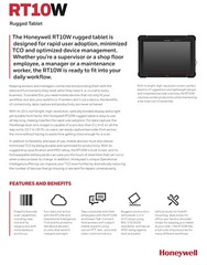 Honeywell RT10W-L10-18C12E0F 10” Rugged Tablet Win10, 8GB/128GB 6803FR 2xCAM NIB