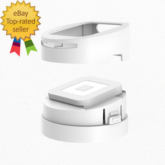 Dock for Square Reader Compatible with 1St and 2Nd Generation Elegant White Case