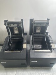 Lot Of 2 Epson TM-T88IV M129H Serial Thermal Printer / No Power Supply