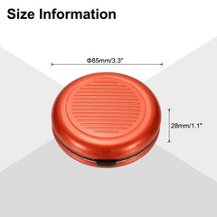 Coin Dispenser Case, Portable Aluminum Coin Organizer Change Sorter, Orange
