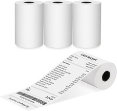 DETECK 2-1/4&Prime; x 50&prime; Thermal Receipt Paper Rolls BPA Free Receipt Paper 4 Rolls