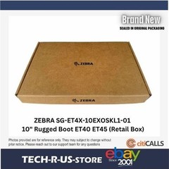 Zebra SG-ET4X-10EXOSKL1-01 Exoskeleton Rugged Boot for 10&Prime; ET40 ET45 Tablet
