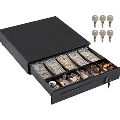Cash Register Drawer for Point of Sale POS System with Removable Coin Slots, …