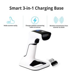 ScanAvenger Wireless Portable 1D2D with Stand Bluetooth Barcode Scanner 3-in-…