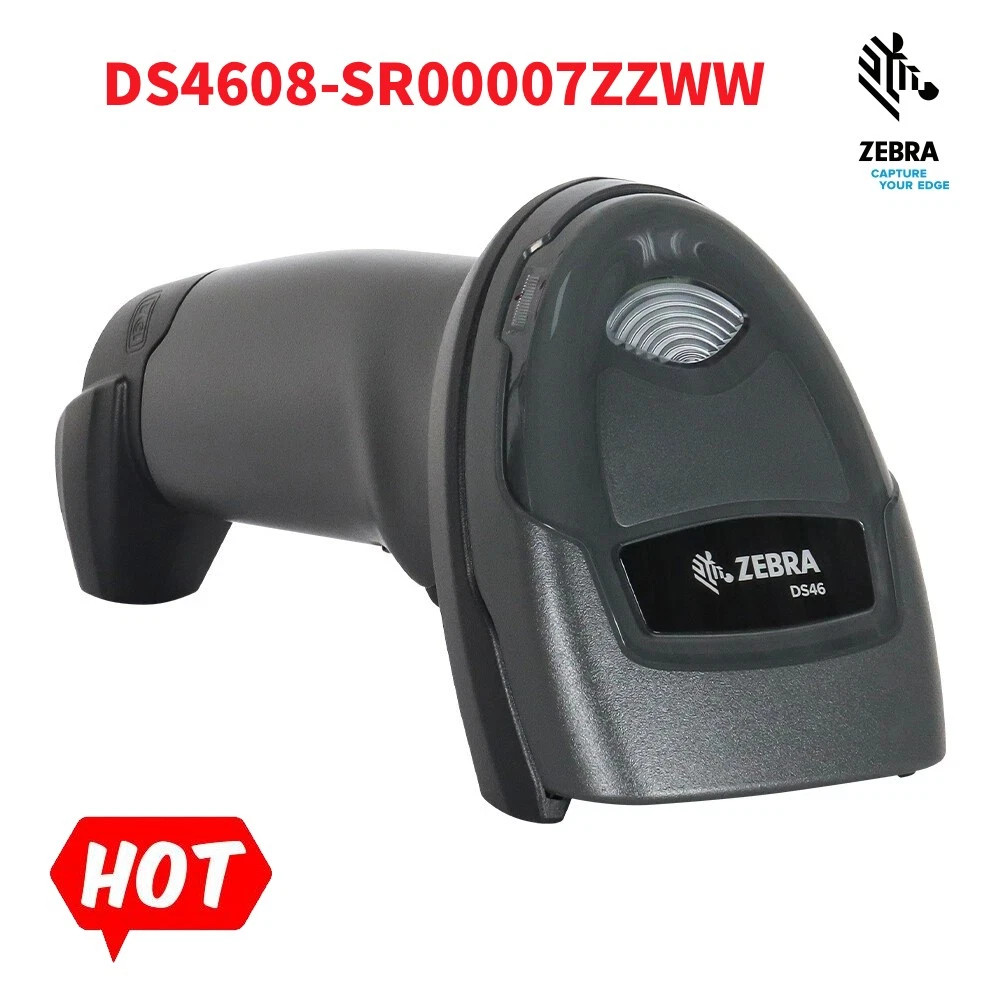 Zebra DS4608-SR00007ZZWW Handheld 1D 2D Barcode Scanner Reader w/USB Cable