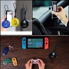 10pcs NFC Keychain Tags Ntag215 Programmable Chips Fob Card for Mobile Devices
