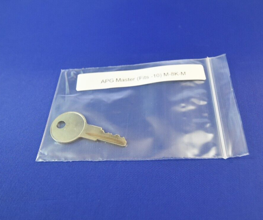 PAR/APG CASH DRAWER MASTER KEY FITS ALL PAR/APG CASH DRAWERS (1-10) M-8K-M