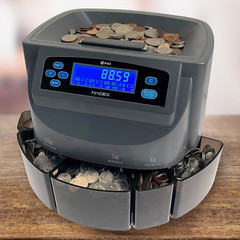 Coin Counter Wrapper Sorter Tubes Digital Electronic Auto Money Counting Machine