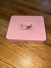Pink Cash Drawer Safe with 2 keys