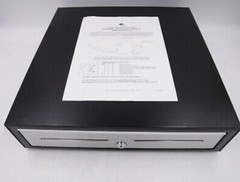 APG Cash Drawer 16-inch x 16-inch Vasario Series Steel Front Cash Drawer – Black