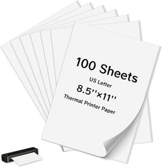 100 Sheets Thermal Printer Paper 8.5 X 11 Inch US Letter Size Safe Bpa-Free | Co