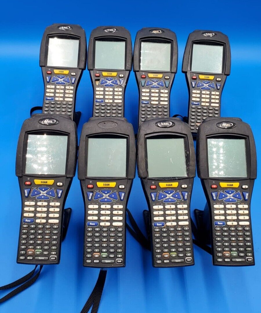 LOT OF 8/ AML 7221-0101 Mobile Handheld Computer Barcode Scanner