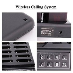 SHIHUI 10 Pager buzzers 1 keypad Queue Number Call Wireless Calling System Qu…