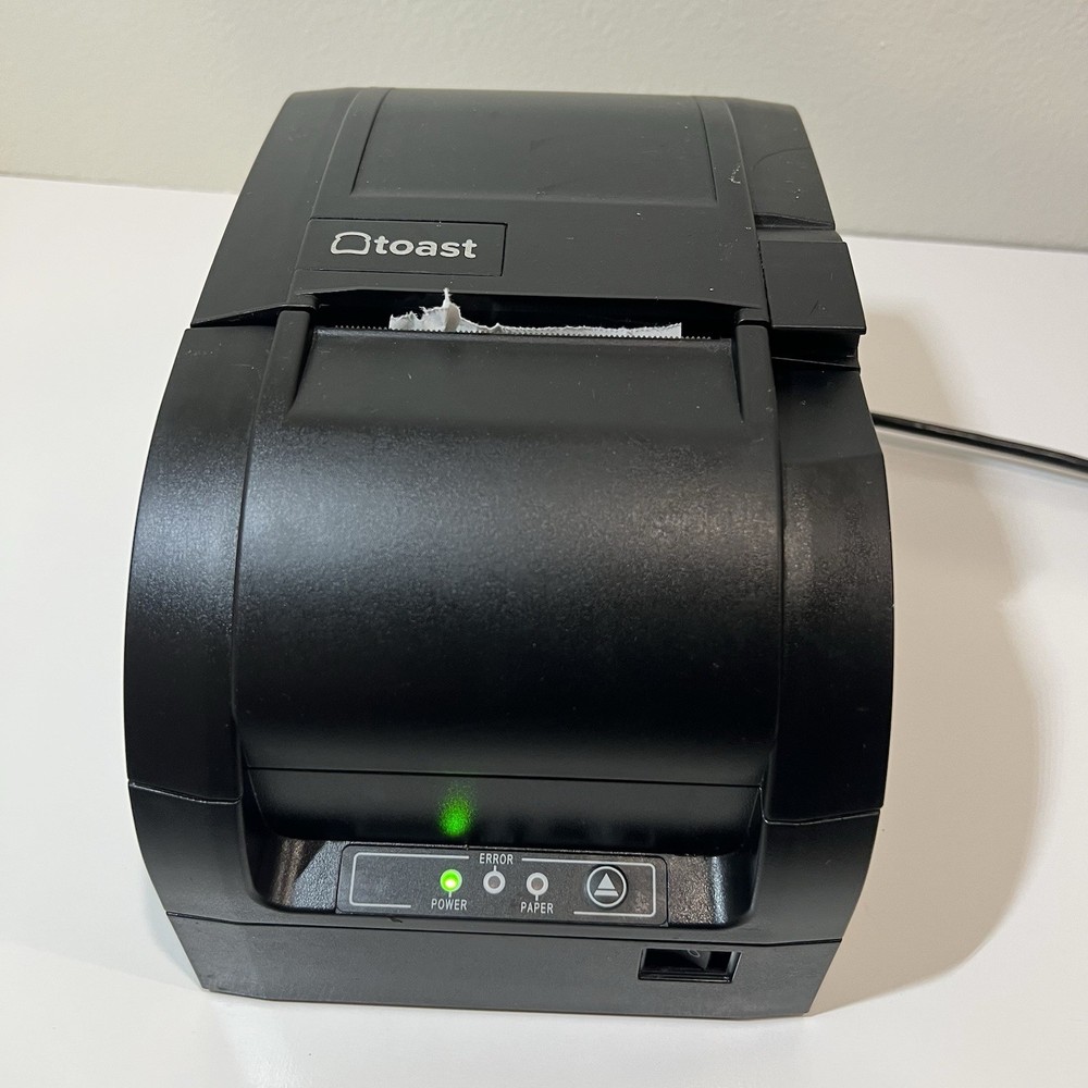 TOAST TKP300 POS Kitchen Receipt Printer Serial, Ethernet w/ AC Adapter