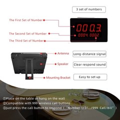 Wireless Calling System Pager Calling Restaurant Waiter Call Restaurant Call