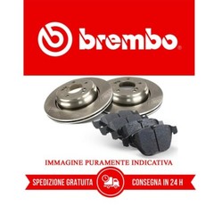 AP BREMBO BRAKE DISC KIT + FRONT BRAKE PADS BREMBO FOR VW GOLF PLUS 1.6 TDI
