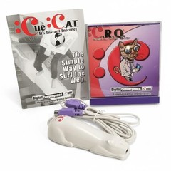 CueCat Barcode Reader Via PS/2 Keyboard Port Complete Original Sealed Packaging.