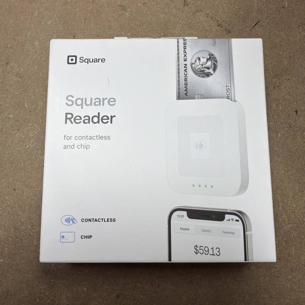 Square A-SKU-0792 Credit Card Reader Contactless Chip Machine 2nd Gen NEW SEALED
