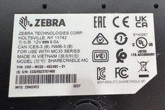 Zebra CRD-MC33-4SC4BC-01 4-Slot Charging Cradle For MC3300 / 3400 -NO AC ADAPTER