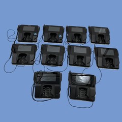 Lot of 10 Credit Card Terminal VeriFone Mod MX915 Pinpad Terminal Machine #L5210