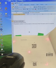 Motorola Symbol Barcode Scanner DS6708 1D 2D Cross Target Scanning Biege USB