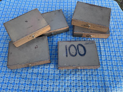 LIT-NING Vintage Metal Cash Lockbox buy it now is for 1 box with key